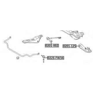 Сайлентблок ASVA 0201-002 фото