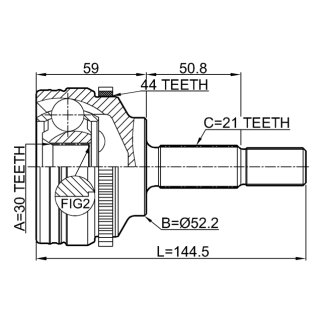 Шрус наружный 30X52.2X21 фото 2