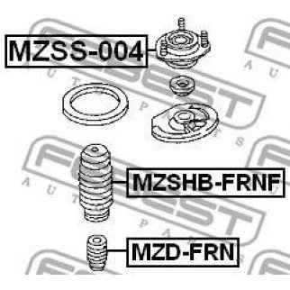Отбойник амортизатора FEBEST MZD-FRN фото