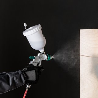 Краскопульт AG 801 HVLP гравитационный (сопло 1,5 и 1,8мм) Stels фото 1