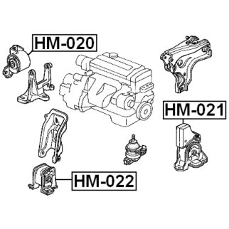 Опора двигателя HM-022 фото 2 Опора двигателя HM-022 фото 2