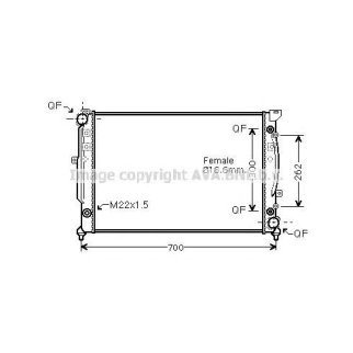Радиатор основной AVA AIA2125 фото
