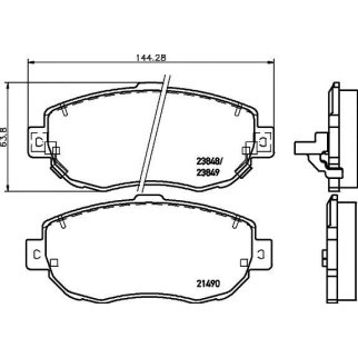 Колодки тормозные передние к-кт TEXTAR 2149001 фото