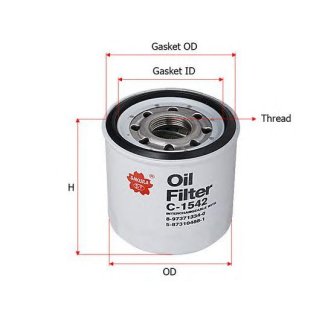 Фильтр масляный SAKURA C1542 фото