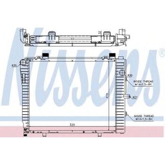 Радиатор основной Nissens 62712A фото