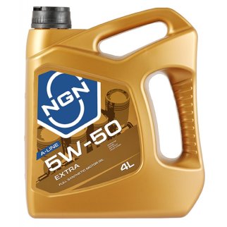 Масло моторное NGN EXTRA SN/CF 5W-50 синтетическое 4 л V272085303 фото