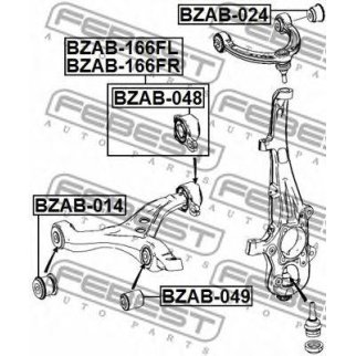 Сайлентблок передний подвески FEBEST BZAB-049 фото
