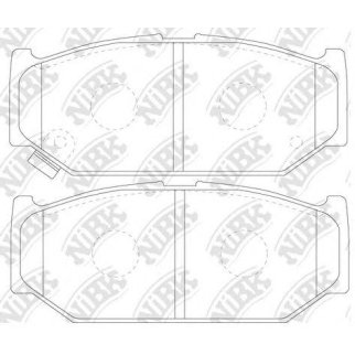 Колодки тормозные передние к-кт NiBK PN9529 фото