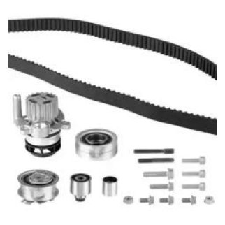 Ремень ГРМ (160 зуб.,25mm) + Водяной насос + 4 ролика + гайка + 4 болта + 2 шпильки фото