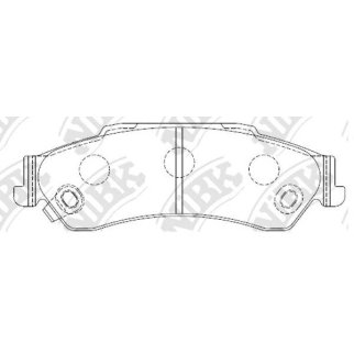Колодки тормозные к-кт NiBK PN0414 фото