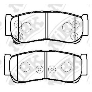 Колодки тормозные задние к-кт NiBK PN0447 фото