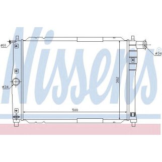 Радиатор основной Nissens 61644 фото