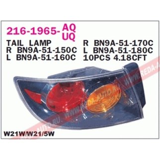 216-1965L-UQ_фонарь задний левый! Mazda 3 02-> фото
