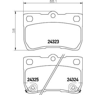 Колодки тормозные задние дисковые к-кт TEXTAR 2432301 фото