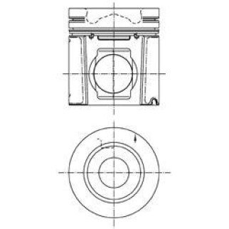 Поршень Kolbenschmidt 99 353 600 фото 1