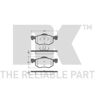 Колодки тормозные дисковые передние без датчиков износа / FORD Maverick,Escape,MAZDA Tribute 2.0/2.3 фото