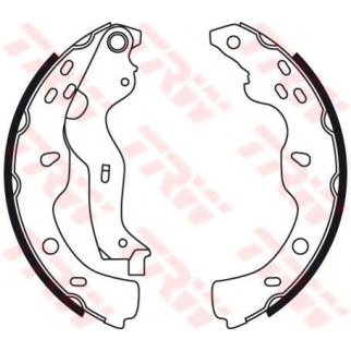 Колодки барабанные к-кт TRW GS8743 фото