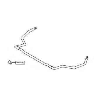 Втулка заднего стабилизатора ASVA 0507-010 фото