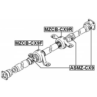ASMZ-CX9_крестовина карданного вала! 24x64 Honda Pilot,Hyundai IX35/Tucson,Kia Sorento/Sportage 02> фото 2