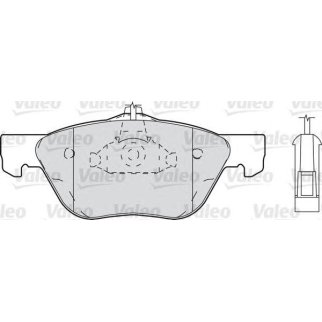 Колодки Alfa Romeo 166 2.0i 16V/2.4JTD 98&gt; передние к-кт Valeo фото
