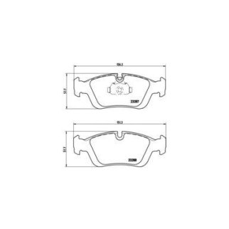 Колодки тормозные передние к-кт Brembo P 06 024 фото