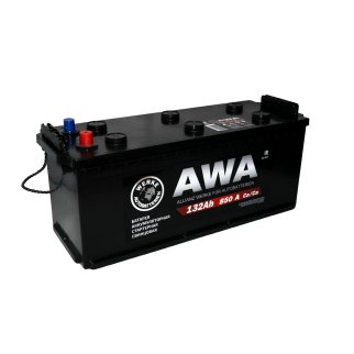 Аккумуляторная батарея AWA 6СТ132 VL (справа +) 511х189х218 Россия фото