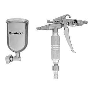 Краскопульт MATRIX для финишных работ с верхним бачком 0,1л (сопла 0.5мм) фото 7