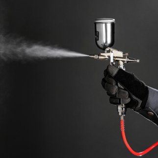 Краскопульт MATRIX для финишных работ с верхним бачком 0,1л (сопла 0.5мм) фото 1