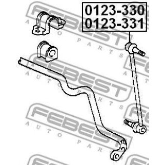 Стойка переднего стабилизатора левая фото