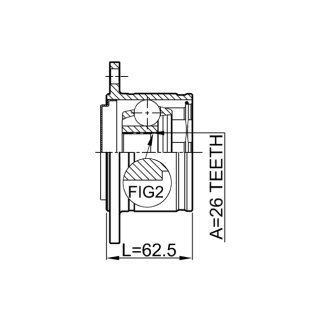 ШРУС внутренний FEBEST 0411-K94RH фото 2