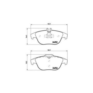 Колодки тормозные задние к-кт brembo P 50 068 фото