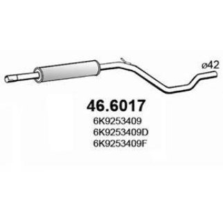 Глушитель средняя часть ASSO 46.6017 фото