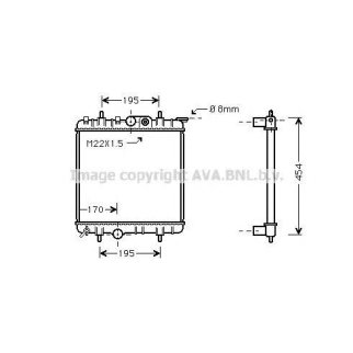Радиатор основной AVA PE2188 фото