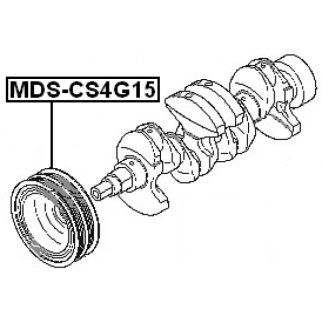 Шкив коленвала FEBEST MDS-CS4G15 фото 2