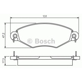 Колодки тормозные передние к-кт BOSCH 0 986 495 260 фото