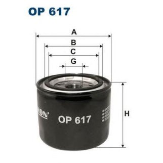 Фильтр масляный FILTRON OP 617 фото