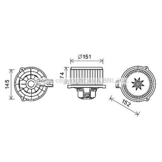 Моторчик отопителя AVA KA8258 фото