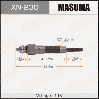 Свеча накаливания Masuma XN-230 фото