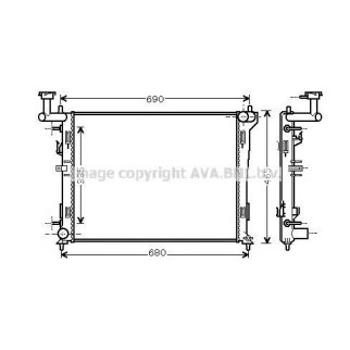 Радиатор основной AVA HYA2180 фото
