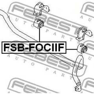 Втулка (сайлентблок) переднего стабилизатора FEBEST FSB-FOCIIF фото