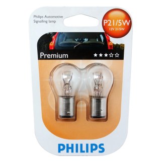 Лампа 12V P21/5W 21/5W PHILIPS 2 шт. блистер 12499B2 фото