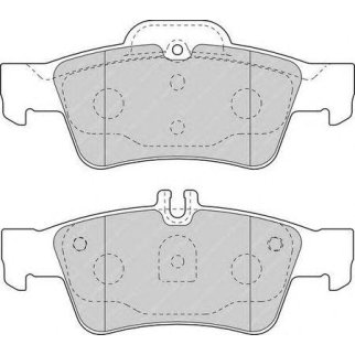 Колодки тормозные к-кт FERODO FDB1526 фото