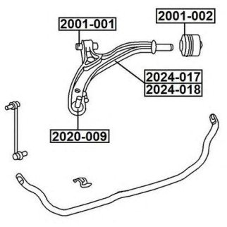 Рычаг передний левый ASVA 2024-018 фото