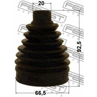 Пыльник шрус наружный задний комплект pvc 66.5x92.5x20 фото