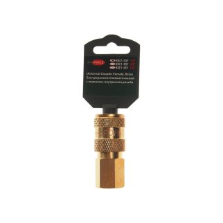 Быстроразъем пневматический с клапаном, внутренняя резьба 1/4" ROCK FORCE фото 1