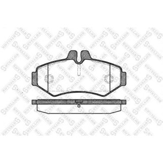 744 000B-SX_колодки дисковые !задн. MB Sprinter 208D/308D, VW LT 28 2.8TDi 96> фото