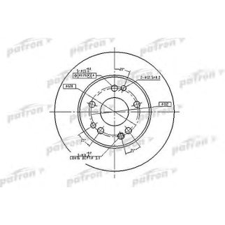 Диск тормозной PATRON PBD1581 фото
