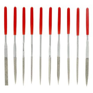 Набор надфилей алмазных 140х50х3 10шт MATRIX фото