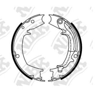 Колодки барабанные к-кт NiBK FN0644 фото