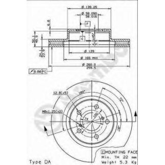 Диск тормозной brembo 09.5673.11 фото